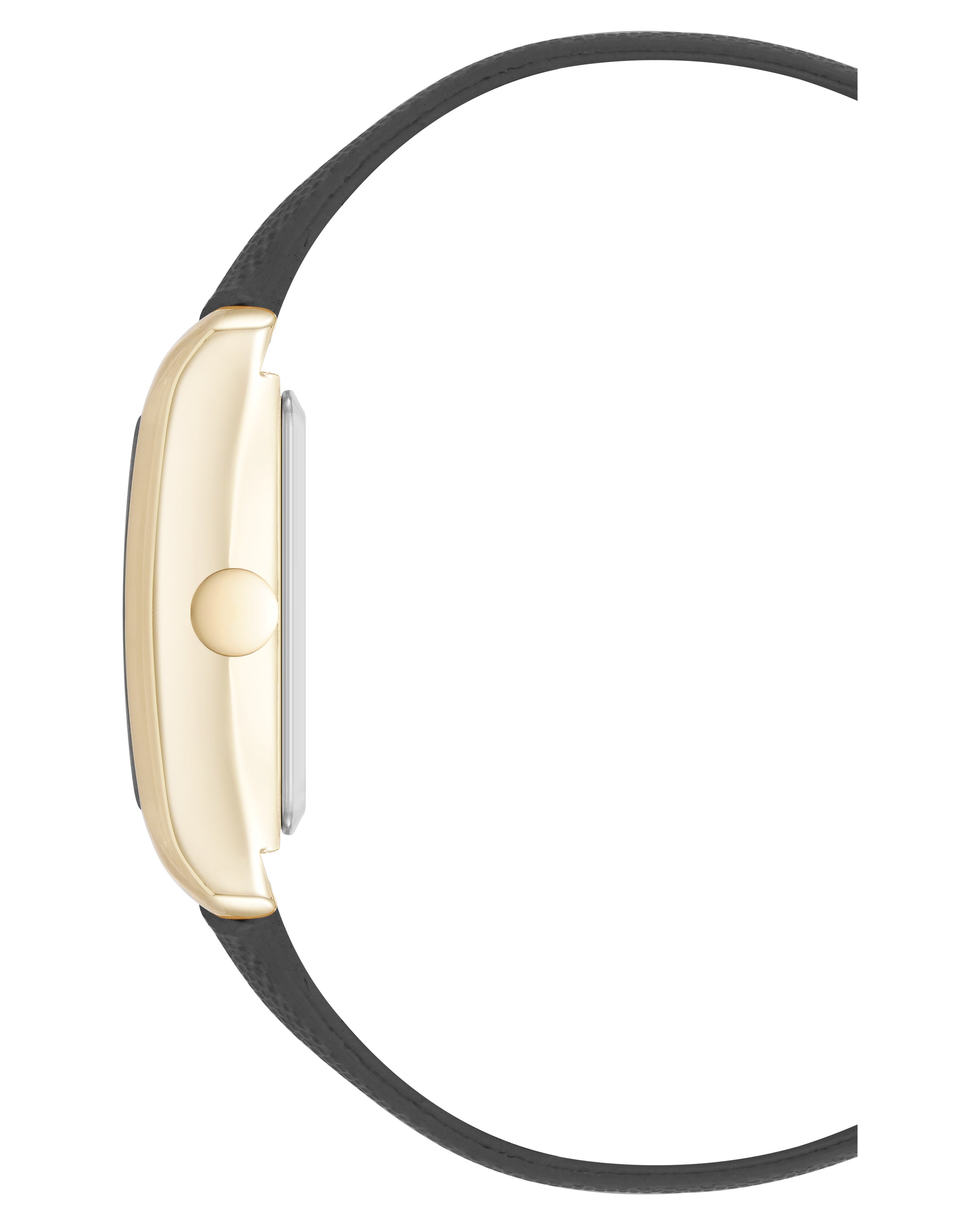 Saffiano Strap Rectangular Watch